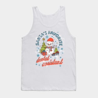 Santa's Favorite Dental Assistant Tank Top